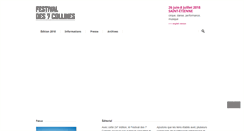 Desktop Screenshot of festivaldes7collines.com