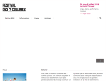 Tablet Screenshot of festivaldes7collines.com